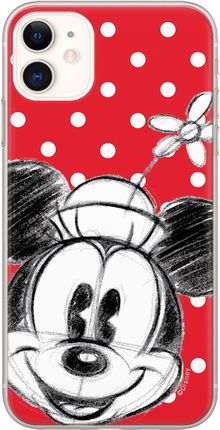 Etui Minnie 009 Disney Nadruk pełny Czerwony Producent: Xiaomi, Model: MI 10 / MI 10 PRO