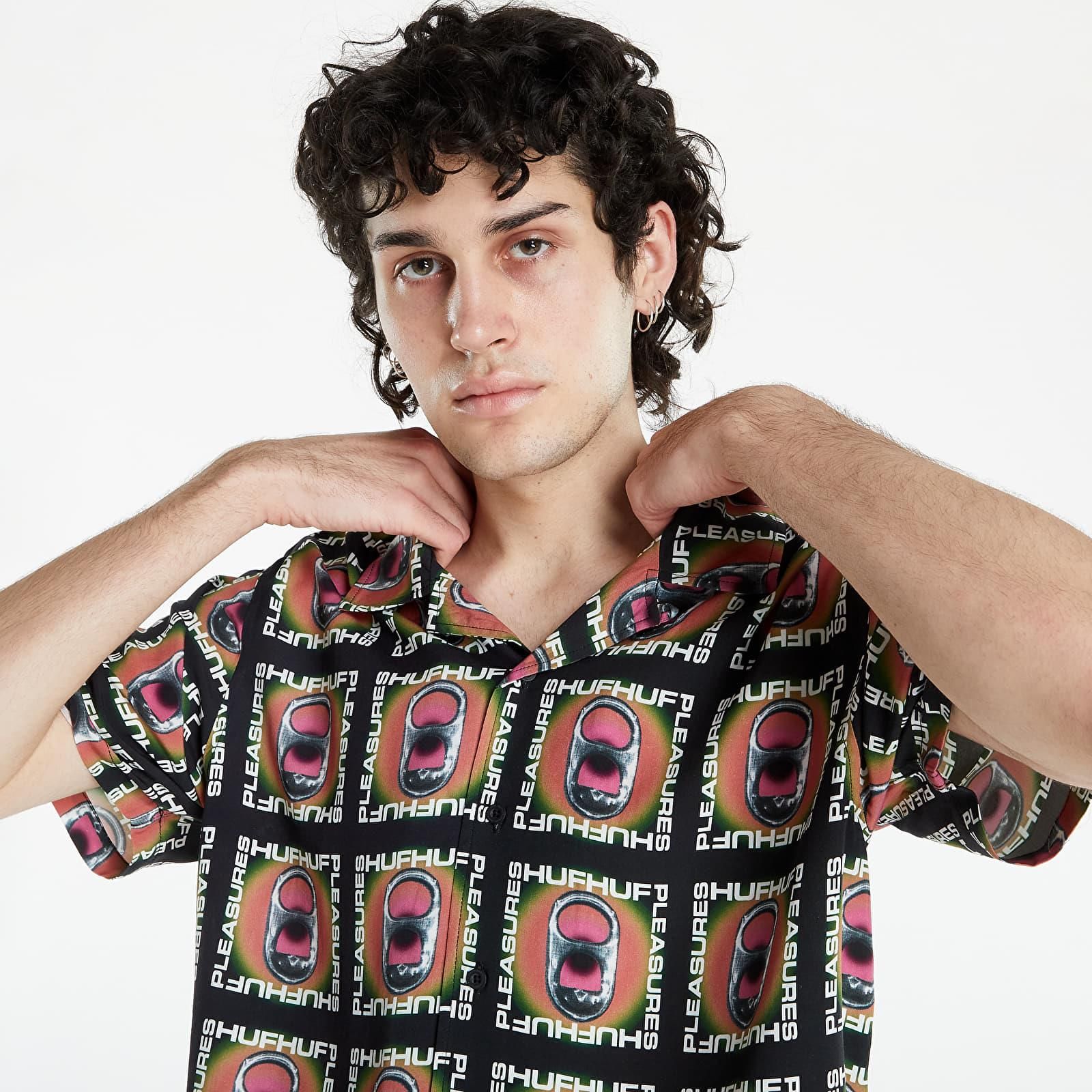 HUF x Pleasures Pop Top Rayon Woven Shirt Black Ceny i opinie Ceneo.pl