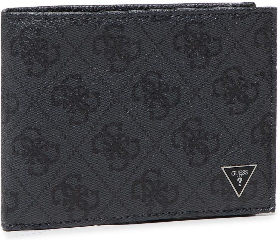 Guess Cruz Leather Bifold Wallet in Black for Men - Save 25