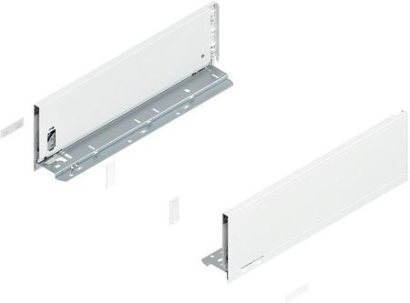 BLUM Boki szuflady LEGRABOX, wys. K (128,5 mm), dł.=400 mm, lewy/prawy, jedwabiście biały mat 770K4002S Z R+L V1 SW-M