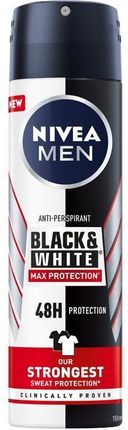 Nivea Nivea_Black & White Mac Protection 48H Antyperspirant W Sprayu 150Ml