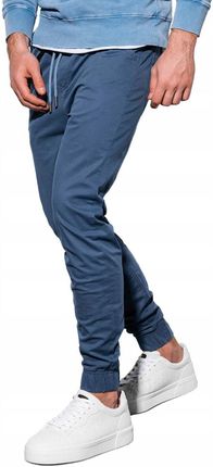 Spodnie męskie joggery P908 niebieskie XXL