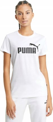 Puma Koszulka Damska T-shirt Ess Logo White r.M