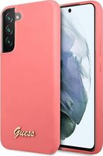 Guess Etui Guhcs22Mlslmgfu Samsung Galaxy S22+ Plus Fuksja/Fuchsia Hardcase Silicone Script Metal Logo