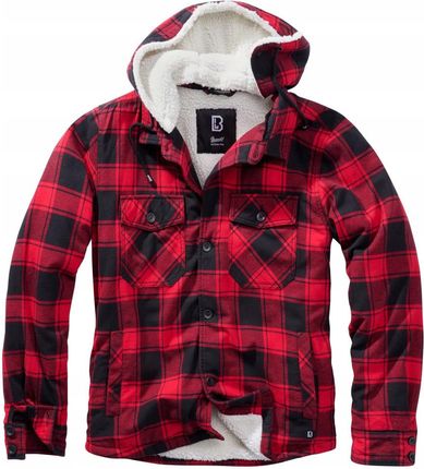 Kurtka Brandit Lumberjacket Hooded Red/Black M