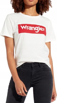 T-shirt Wrangler Logo Tee W7P3EV737 Offwhite Xs