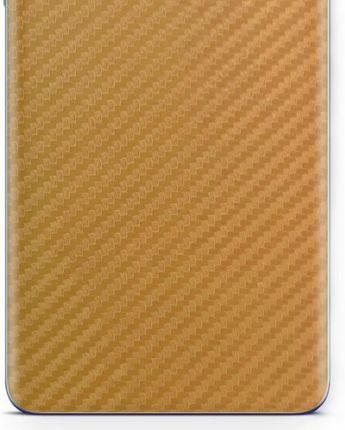 Folia naklejka skórka strukturalna na TYŁ do Samsung Galaxy Tab A7 Lite -  Carbon Złoty - apgo SKINS