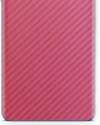 Folia naklejka skórka strukturalna na TYŁ do Samsung Galaxy Tab J -  Carbon Różowy - apgo SKINS