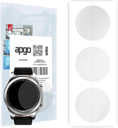 3x Folia hydrożelowa do Samsung Gear S3 Classic - apgo Smartwatch Hydrogel Protection Ochrona na ekran smartwatcha