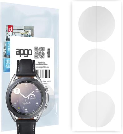 3x Folia hydrożelowa do Samsung Galaxy Watch 3 41MM - apgo Smartwatch Hydrogel Protection Ochrona na ekran smartwatcha