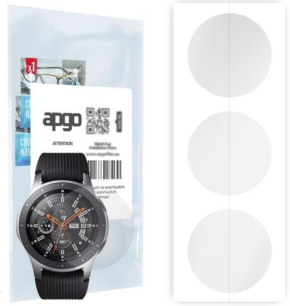 3x Folia hydrożelowa do Samsung Galaxy Watch LTE - apgo Smartwatch Hydrogel Protection Ochrona na ekran smartwatcha