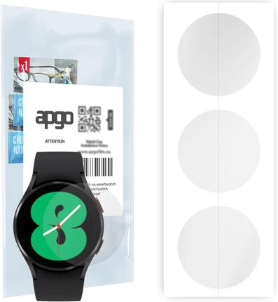 3x Folia hydrożelowa do Samsung Galaxy Watch4 40mm - apgo Smartwatch Hydrogel Protection Ochrona na ekran smartwatcha