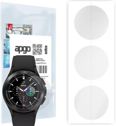 3x Folia hydrożelowa do Samsung Galaxy Watch4 Classic 42mm - apgo Smartwatch Hydrogel Protection Ochrona na ekran smartwatcha