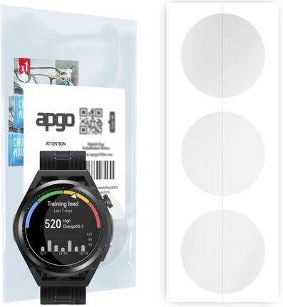 3x Folia hydrożelowa do Huawei Watch GT Runner - apgo Smartwatch Hydrogel Protection Ochrona na ekran smartwatcha