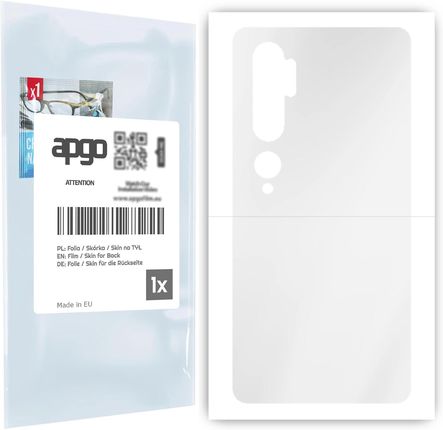 Folia Hydrożelowa Naklejka Przezroczysta Na Tył Do Xiaomi Mi Note 10 - Apgo Hydrogel Tpu