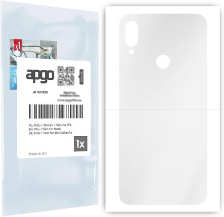 Folia Hydrożelowa Naklejka Przezroczysta Na Tył Do Xiaomi Redmi Note 7 - Apgo Hydrogel Tpu