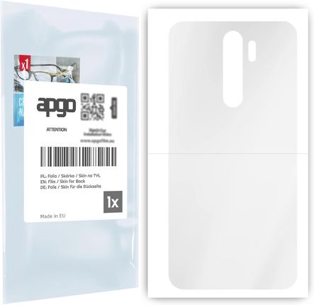 Folia Hydrożelowa Naklejka Przezroczysta Na Tył Do Xiaomi Redmi Note 8 Pro - Apgo Hydrogel Tpu