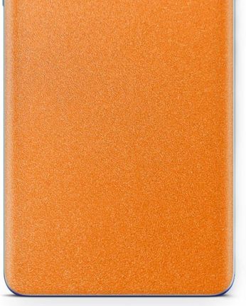 Folia naklejka skórka strukturalna na TYŁ do Samsung Galaxy A3 2016 A310F -  Pomarańczowy Pastel Matowy Chropowaty Baranek - apgo SKINS