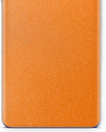Folia naklejka skórka strukturalna na TYŁ do Samsung Galaxy A12 NACHO -  Pomarańczowy Pastel Matowy Chropowaty Baranek - apgo SKINS