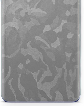 Folia naklejka skórka strukturalna na TYŁ do Samsung Galaxy Tab A 10.5 -  Moro | Camo Srebrny - apgo SKINS