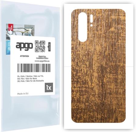 Folia naklejka skórka strukturalna na TYŁ do Huawei P30 Pro -  Drewno Dąb Stary - apgo SKINS