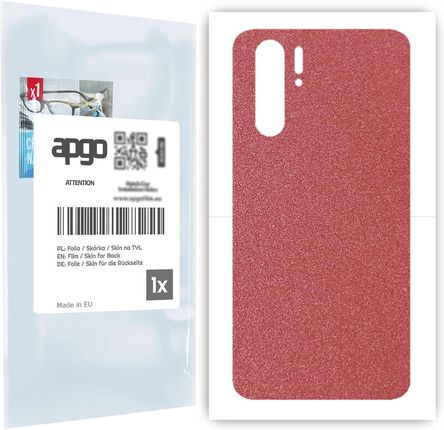 Folia naklejka skórka strukturalna na TYŁ do Huawei P30 Pro New Edition -  Różowy Pastel Matowy Chropowaty Baranek - apgo SKINS
