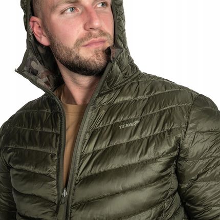 Kurtka puchowa dwustronna Texar Olive/PL Camo M - zdjęcie 3