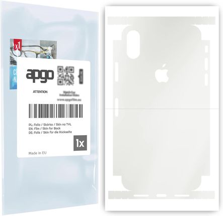Folia hydrożelowa naklejka MATOWA na TYŁ+BOKI do Apple iPhone XS - apgo hydrogel MATTE