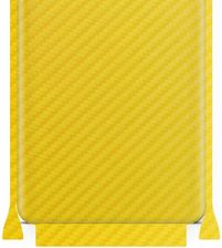 Folia naklejka skórka strukturalna na TYŁ+BOKI do Samsung Galaxy A50s -  Carbon Żółty - apgo SKINS - zdjęcie 1