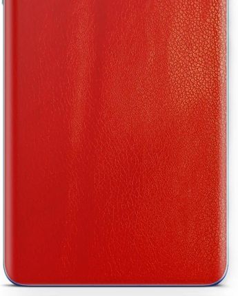 Folia naklejka skórka strukturalna na TYŁ do Huawei P8 Lite (2017) -  Skóra Czerwona - apgo SKINS