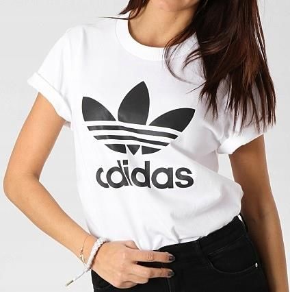 38 Koszulka Damska Adidas Originals DX2322 Biała