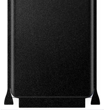 Folia naklejka skórka strukturalna na TYŁ+BOKI do Samsung Galaxy A52 5G -  Czarny Pastel Matowy Chropowaty Baranek - apgo SKINS
