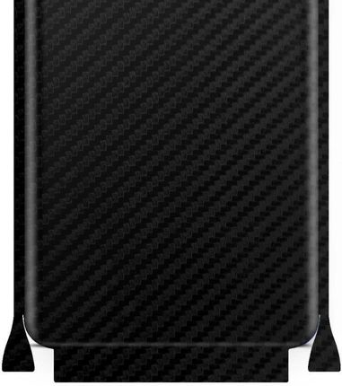 Folia naklejka skórka strukturalna na TYŁ+BOKI do Samsung Galaxy Note 10 -  Carbon Czarny - apgo SKINS