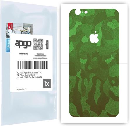 Folia naklejka skórka strukturalna na TYŁ do Apple iPhone 6s -  Moro | Camo Zielony - apgo SKINS