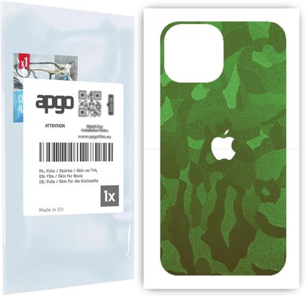 Folia naklejka skórka strukturalna na TYŁ do Apple iPhone 13 mini -  Moro | Camo Zielony - apgo SKINS