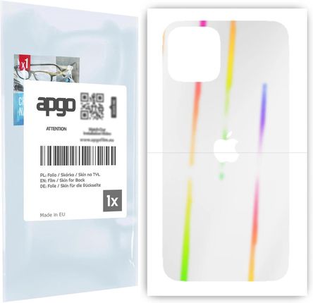 Folia hydrożelowa naklejka efekt tęczy AURORA na TYŁ do Apple iPhone 11 Pro - apgo hydrogel Rainbow Ray