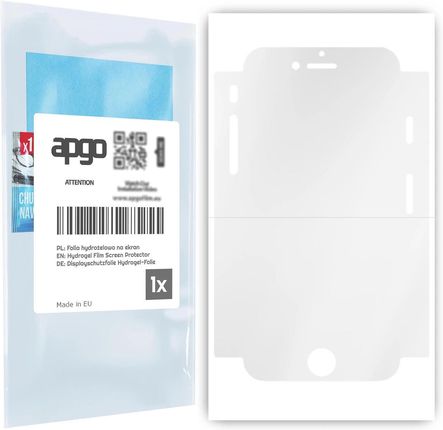 Folia ochronna hydrożelowa na EKRAN+BOKI do Apple iPhone 6 - apgo Hydrogel 5D Full Glue