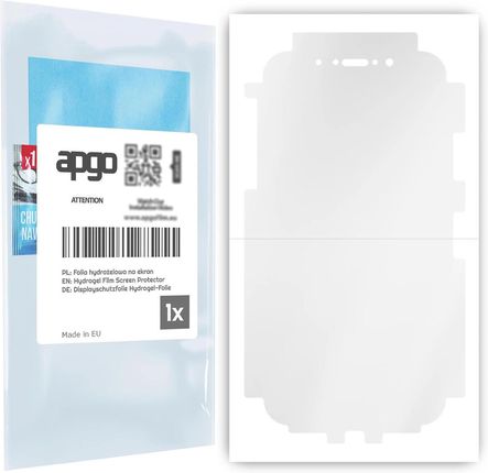 Folia ochronna hydrożelowa na EKRAN+BOKI do Apple iPhone X - apgo Hydrogel 5D Full Glue