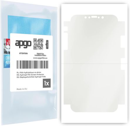 Folia ochronna hydrożelowa MATOWA na EKRAN+BOKI do Apple iPhone 11 Pro Max - apgo Hydrogel Matte 5D Full Glue