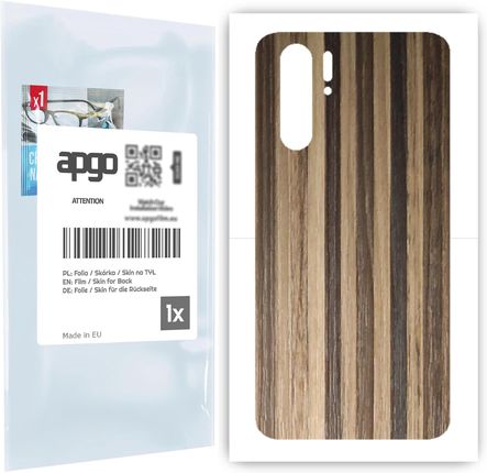 Folia naklejka skórka strukturalna na TYŁ do Huawei P30 Pro New Edition -  Drewno Paski Mix - apgo SKINS