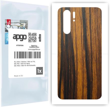 Folia naklejka skórka strukturalna na TYŁ do Huawei P30 Pro New Edition -  Drewno Tygrysie - apgo SKINS