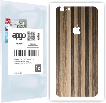 Folia naklejka skórka strukturalna na TYŁ do Apple iPhone 6s Plus -  Drewno Paski Mix - apgo SKINS