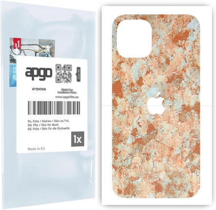 Folia naklejka skórka strukturalna na TYŁ do Apple iPhone 12 -  Kamień Piaskowiec - apgo SKINS