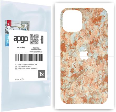 Folia naklejka skórka strukturalna na TYŁ do Apple iPhone 12 mini -  Kamień Piaskowiec - apgo SKINS