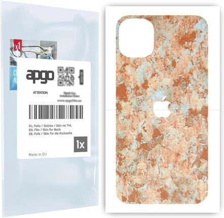 Folia naklejka skórka strukturalna na TYŁ do Apple iPhone 11 -  Kamień Piaskowiec - apgo SKINS