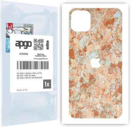 Folia naklejka skórka strukturalna na TYŁ do Apple iPhone 11 Pro Max -  Kamień Piaskowiec - apgo SKINS