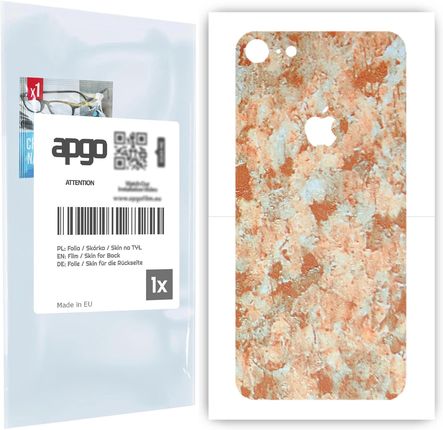 Folia naklejka skórka strukturalna na TYŁ do Apple iPhone 7 -  Kamień Piaskowiec - apgo SKINS