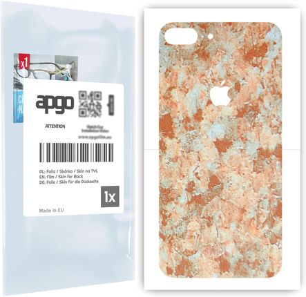 Folia naklejka skórka strukturalna na TYŁ do Apple iPhone 8 Plus -  Kamień Piaskowiec - apgo SKINS