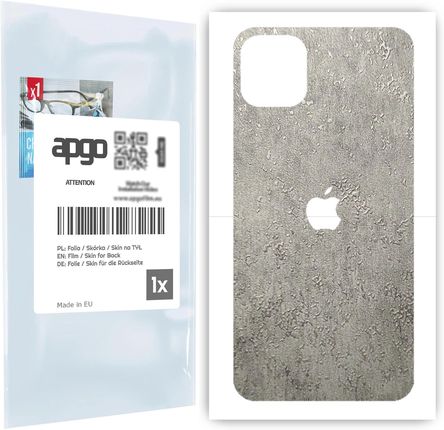 Folia naklejka skórka strukturalna na TYŁ do Apple iPhone 11 Pro Max -  Beton - apgo SKINS