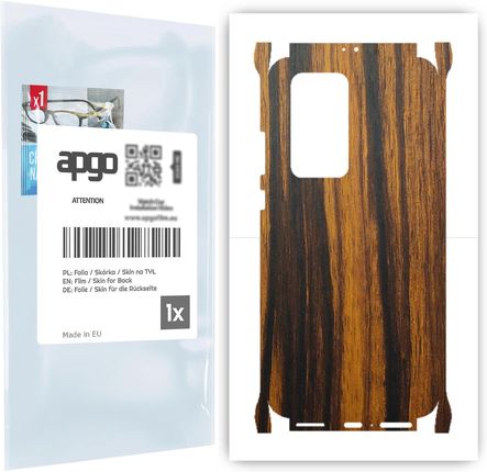 Folia naklejka skórka strukturalna na TYŁ+BOKI do Huawei P40 Pro -  Drewno Tygrysie - apgo SKINS